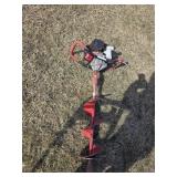 Earthquake power post hole auger, untested