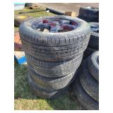 4- 5 Bolt Chevy Alum 16' Rims & USED Tires