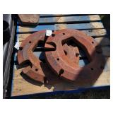 2- IH Tractor Wheel Weights - 23' Dia