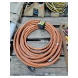 Extension cord with a damaged end