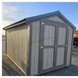 8 x 12 Storage Shed, 6 ft. Side Walls