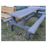 Well Built Rough Sawn Picknick Table  - 6ft Long