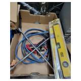 16' Level, Jumper Cables, Tire Wrench