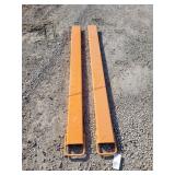 Set of 76' Fork Extensions, Imported