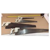 Four handsaws