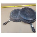 2 #8 Cast Iron Frying Pans