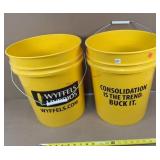 Two five gallon buckets