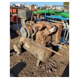 Vintage Gas Air Compressor Unit - turns over