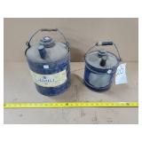 Vintage Metal Fuel Cans Lot