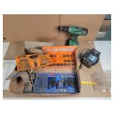 Tap & Die Sets w/ Hitachi Cordless Drill &