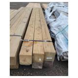 6- 6x6x12ft Treated Lumber Posts
