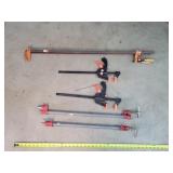 5 Woodworking Clamps / Bar & Pipe Styles 14' - 34'