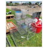 3- Rabbit Cages 2- 24x24x17 & 1- Bottomless 36"