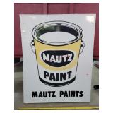 Mautz Paint 47x60 Original Aluminum Sign