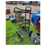 Double Saddle Rack & Tack Cart