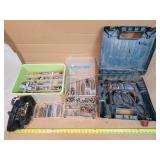 Bosch Drills (needs new chuck) Organizers of Misc
