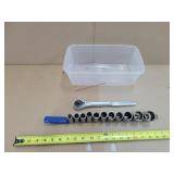 11 - Piece Socket Set/Ratchet, with Toat