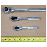 3 - Craftsman Ratchets 1/4, 3/8, 1/2