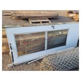 Used 32x80 Storm Door - w/ Hinge & Cyl.