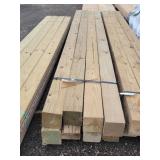 8- 6x6x12ft Treated Lumber Posts
