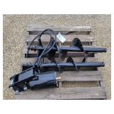 Mini Excavator Post Hole Auger Set - 8" & 12"