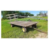 16ft Hay Rack on John Deere Gear - Loose Tongue