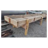 16ft Solid Wooden Feed Bunk
