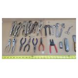 Vice Grips, Pliers, Crescent Wrenches