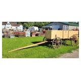 Horse Drawn Wooden Wagon with New Box