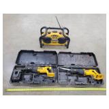 2- Dewalt 18Volt Sawsalls & 18V Radio