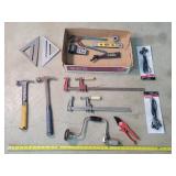 Stanley Breast Drill, Hammers, Bar Clamps