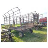 16ft Bale Throw Rack on John Deere Gear