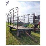 16ft Bale Throw Rack on Gear