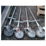 Set of 4 Scaffolding 8" Caster Wheels