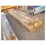 9- Treated Wooden Post 4" x 8ft