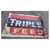 2- 24x64 Cut-off Tin Triple E Feed Sign
