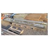 15 Pieces of Used Treated Deck Boards 6-12ft