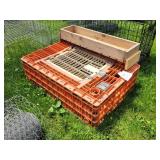 30" Wood Feeder & Poultry Cage