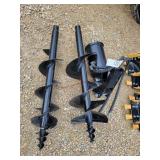 Mini Excavator 8 & 12" Hydraulic Auger Set