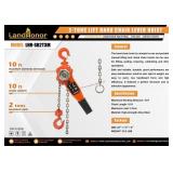 LandHonor 2-Ton Hand Chain Lever Hoist