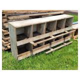 Wooden Chicken Nest / Roost- 64"L