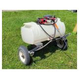Agri Fab 25 Gallon Pull Type Sprayer - New pump &