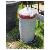 25" Galvenized Poultry Waterer