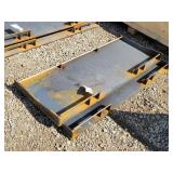2- Solid Skid Steer Weld Plates - 1/4" Steel