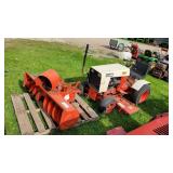 Case 222 Riding Mower w/ 48" Blower & 42" Deck