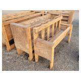 58" & 6ft Used Wooden Feed Bunks