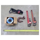 2 - Pipe Wrenches/Metal Cut-off Grinding