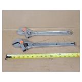 2 - 15" Crescent Wrenches - Truecraft Tool &