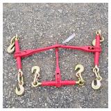 3- New 9200lb Ratchet Chain Binders 3/8 - 1/2