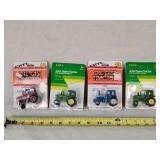 4- 1/64 IH, Ford, & JD Tractors